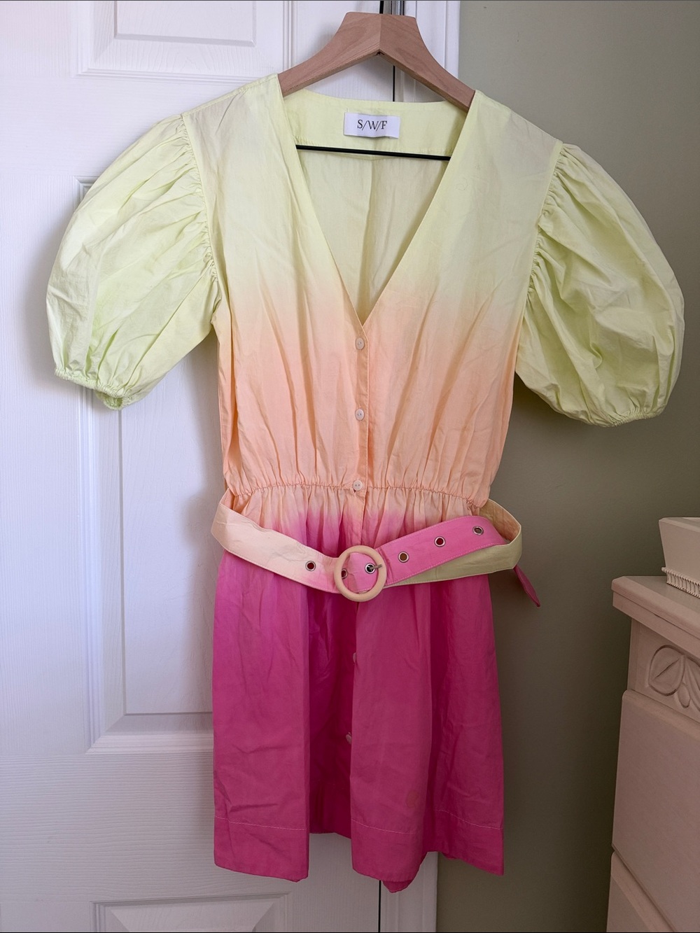 SWF Ombre Belted Dress Size XS